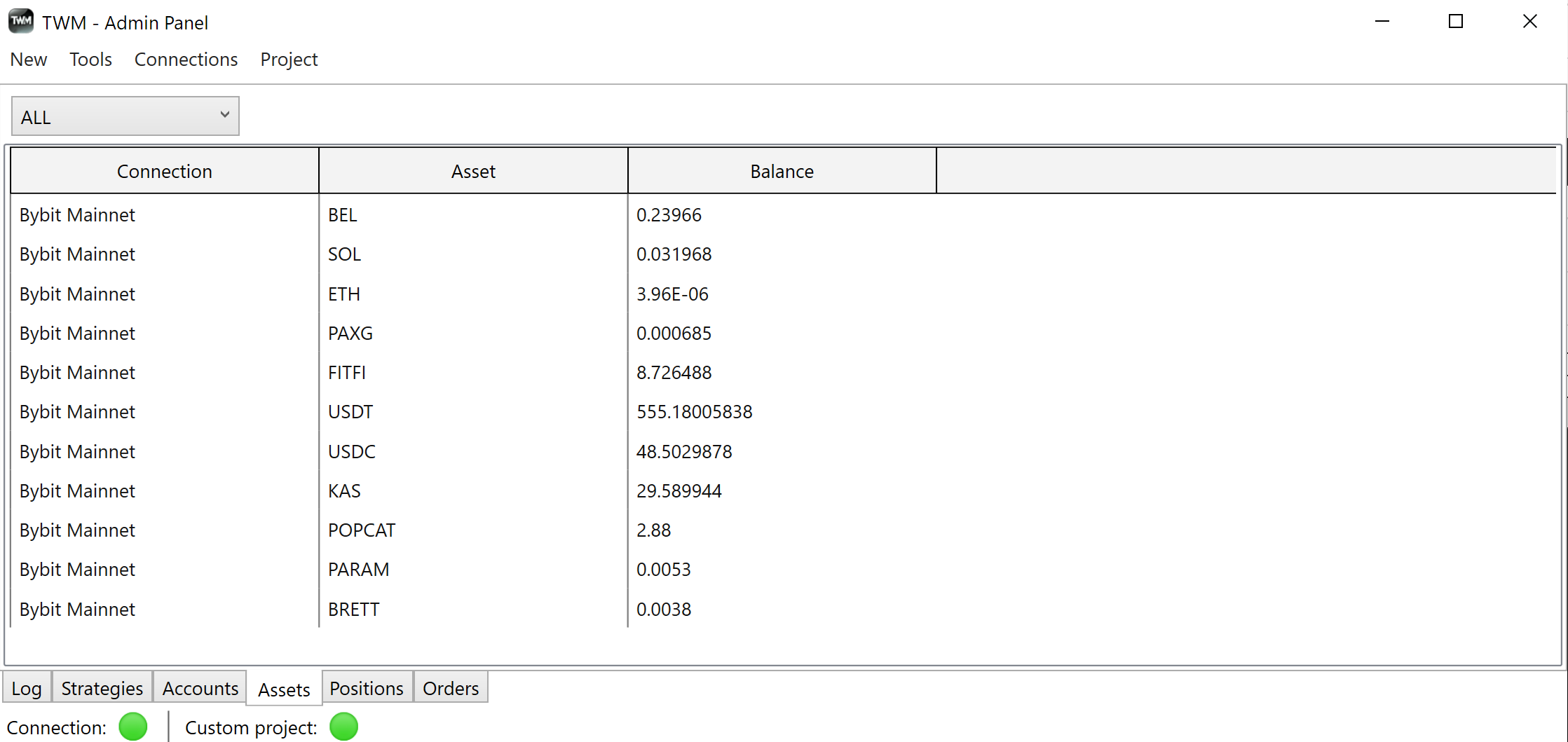 Data Series Window