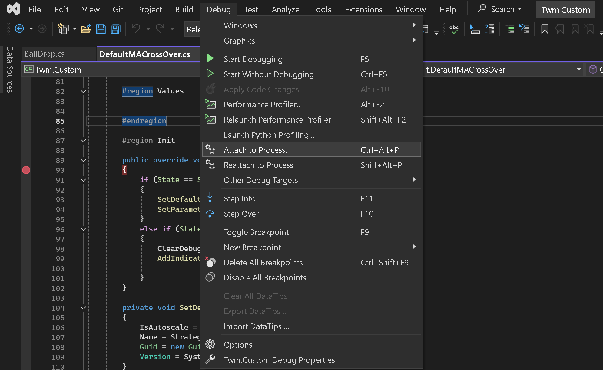 Data Series Window