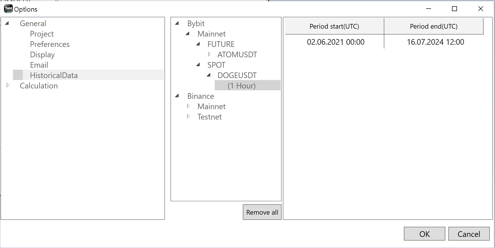 Data Series Window