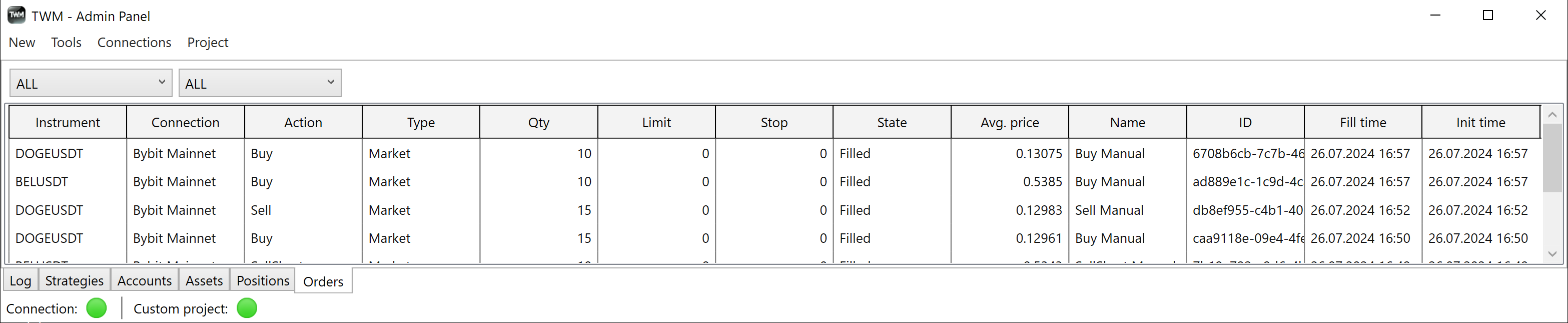 Data Series Window